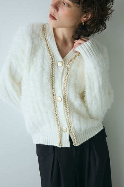 【予約：1月下旬〜2月上旬】Eco Fur Cardigan／60251109045