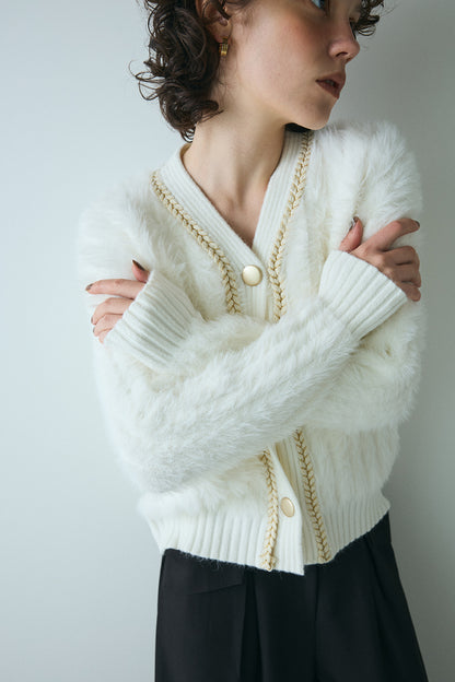 【予約：1月下旬〜2月上旬】Eco Fur Cardigan／60251109045