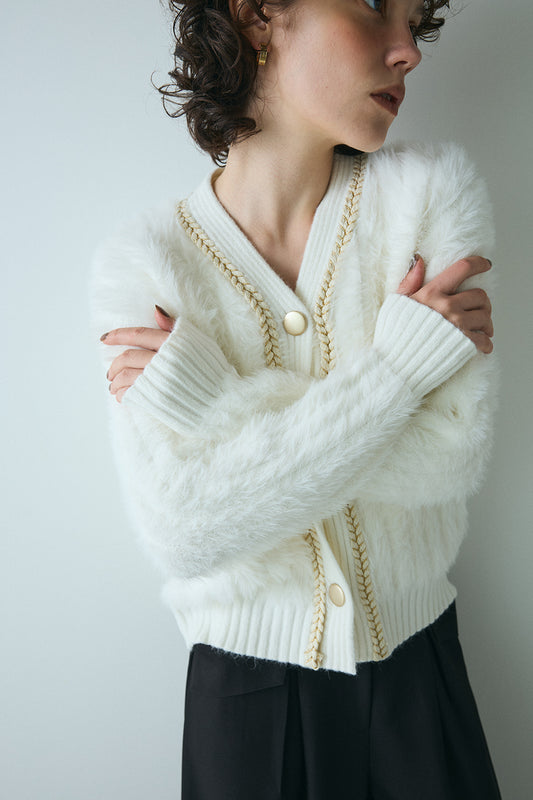 【予約：12月中旬】Eco Fur Cardigan／60251109045