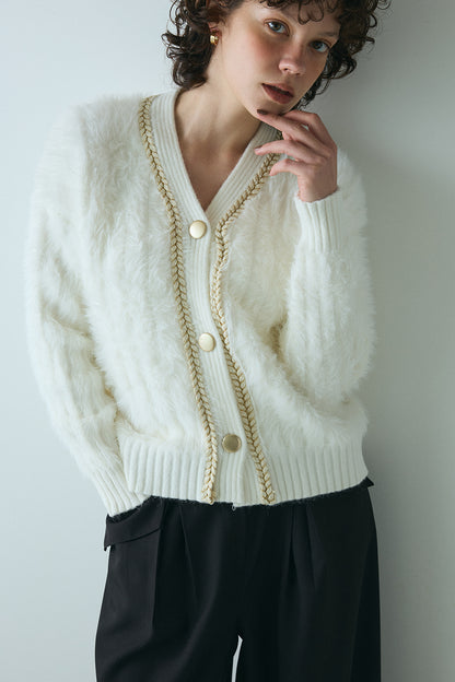 【予約：1月下旬〜2月上旬】Eco Fur Cardigan／60251109045