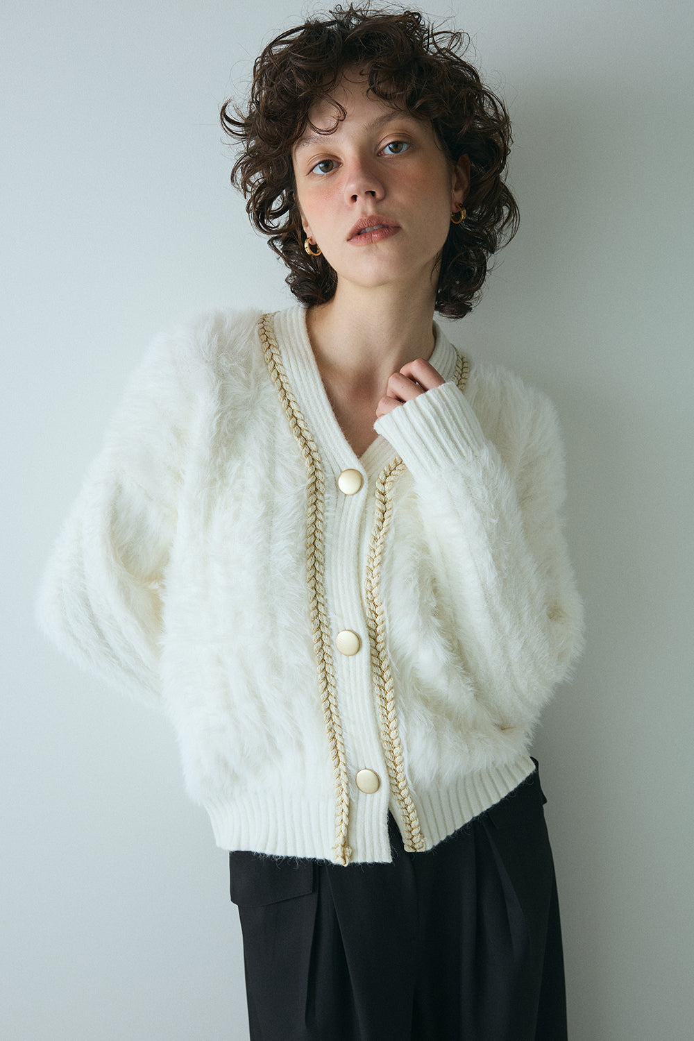 【予約：1月下旬〜2月上旬】Eco Fur Cardigan／60251109045