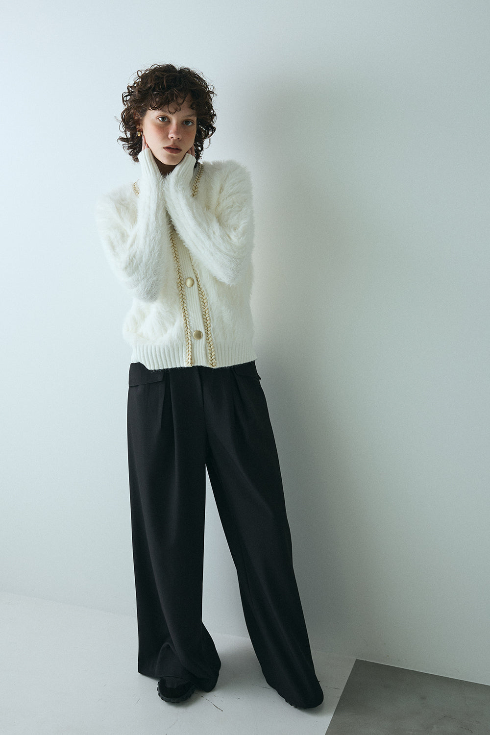 【予約：1月下旬〜2月上旬】Eco Fur Cardigan／60251109045