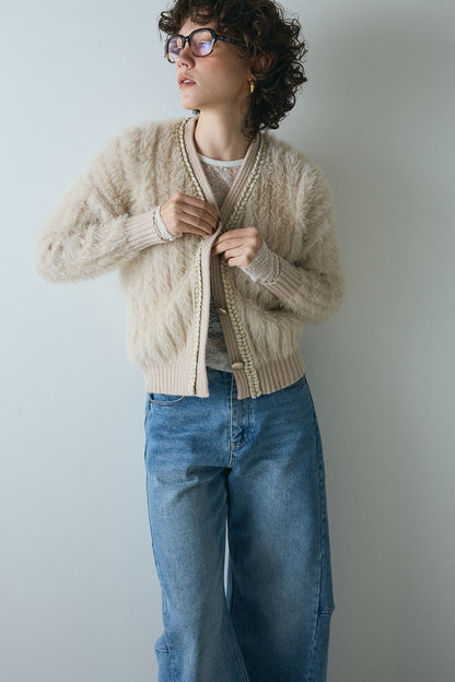 【予約：1月下旬〜2月上旬】Eco Fur Cardigan／60251109045