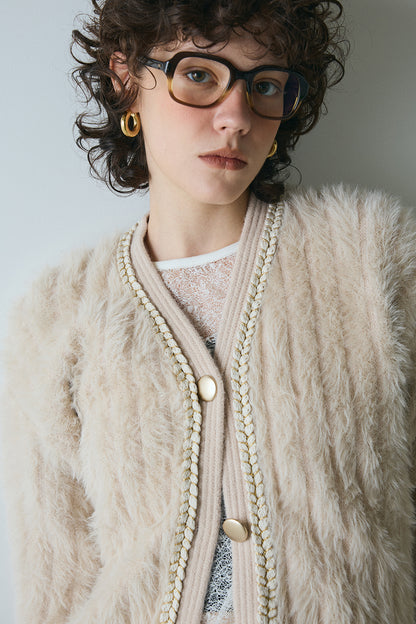 【予約：1月下旬〜2月上旬】Eco Fur Cardigan／60251109045