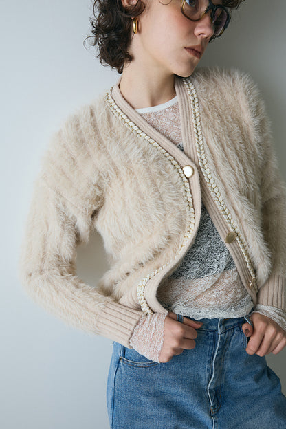 【予約：1月下旬〜2月上旬】Eco Fur Cardigan／60251109045