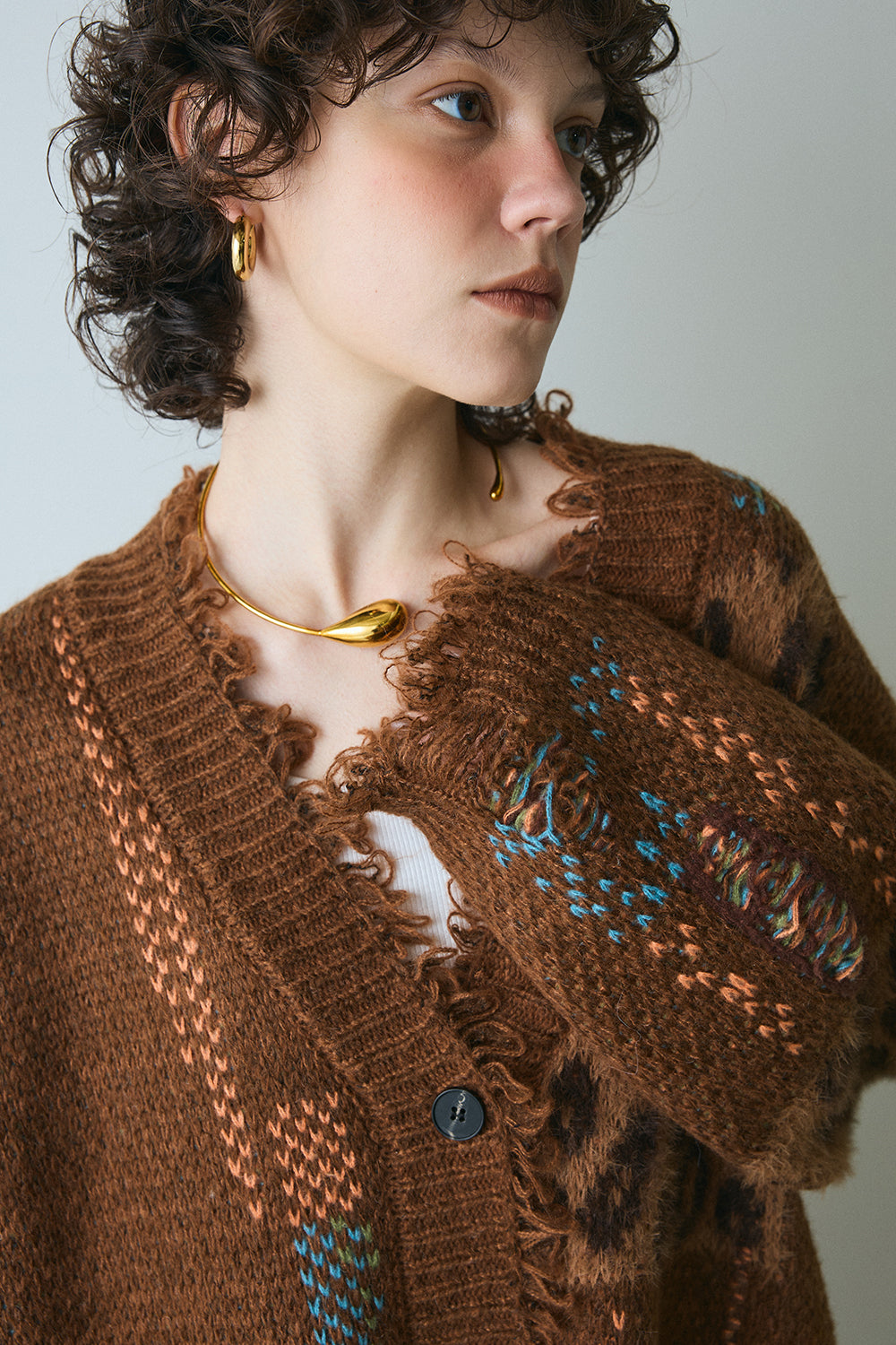 【予約：12月中旬】Overfit Leopard Cardigan／60251109046