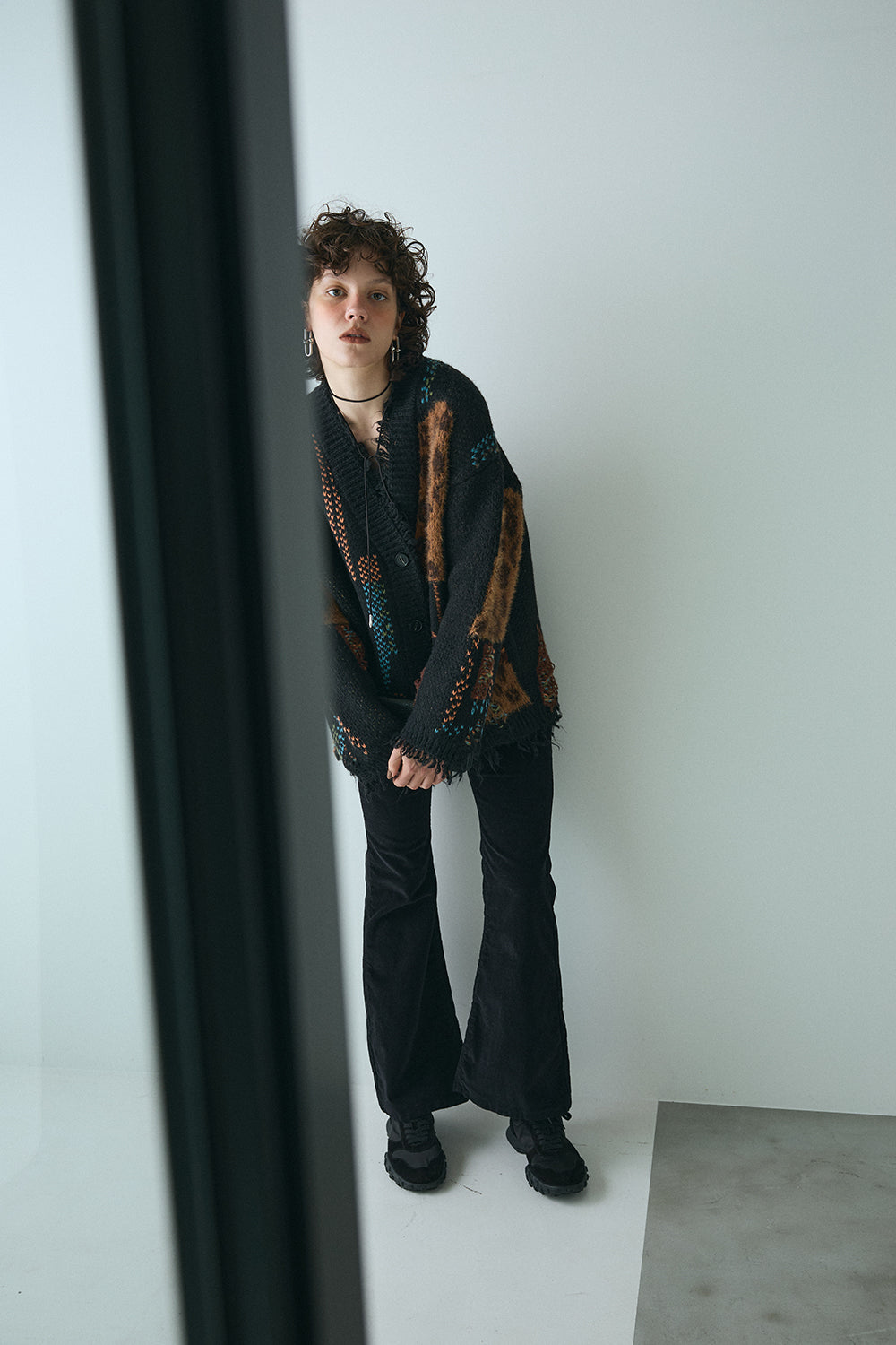 【予約：12月中旬】Overfit Leopard Cardigan／60251109046