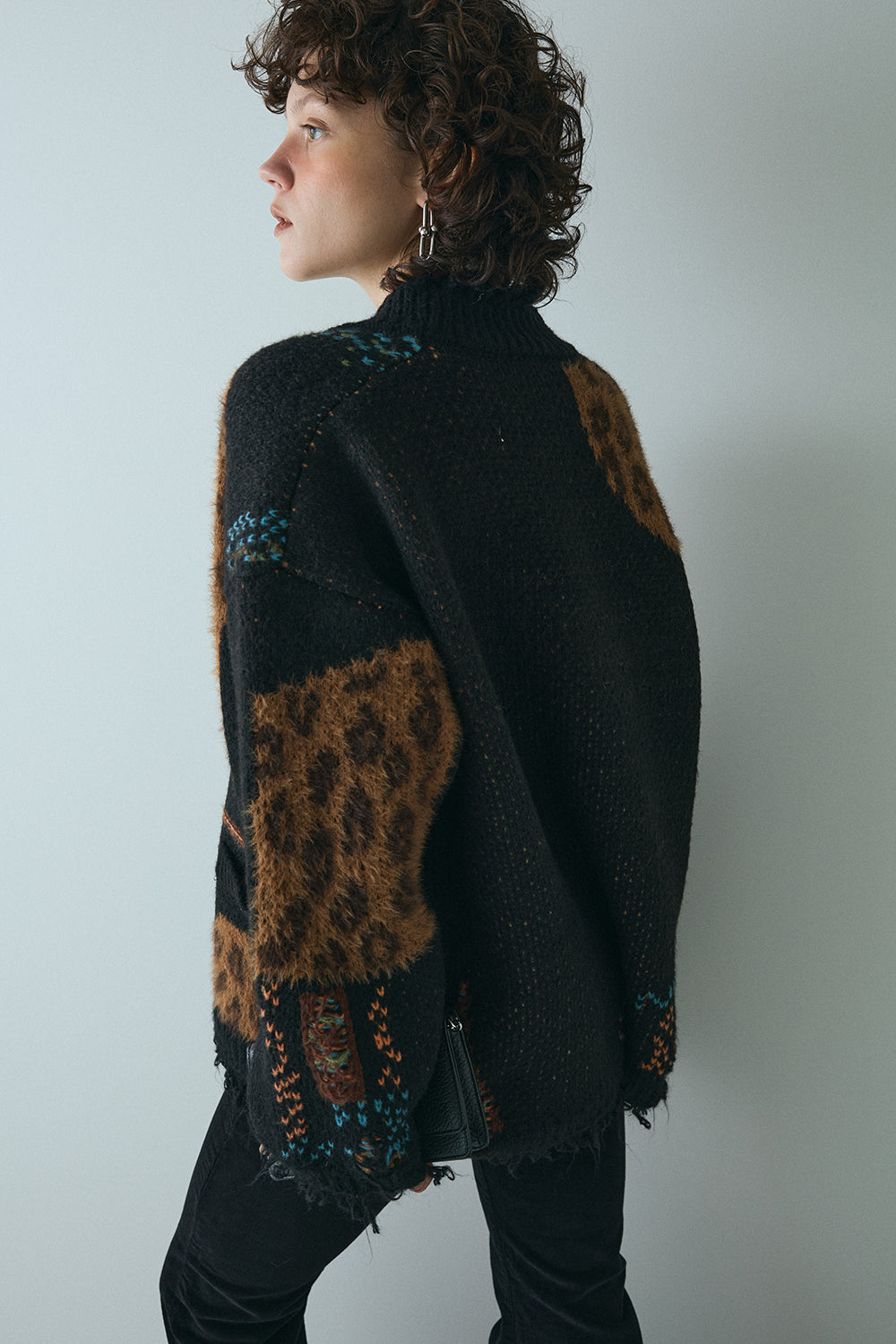 【予約：12月中旬】Overfit Leopard Cardigan／60251109046