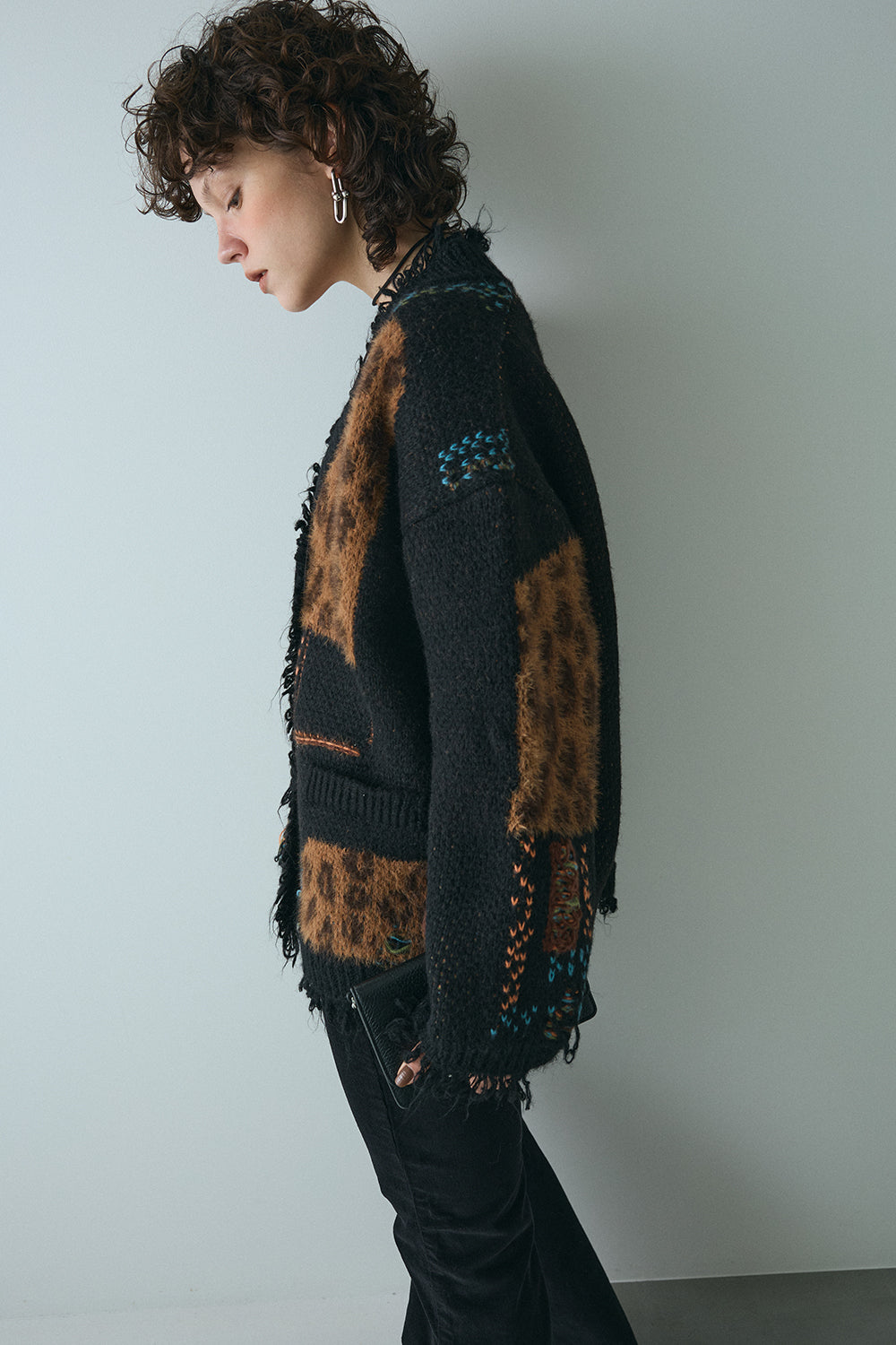 【予約：12月中旬】Overfit Leopard Cardigan／60251109046