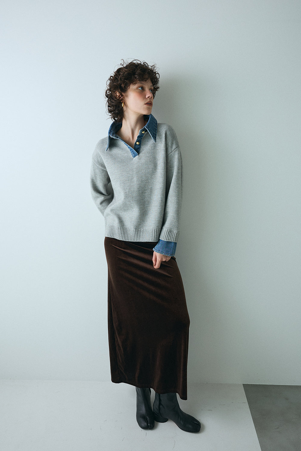 【予約：1月下旬〜2月上旬】Layered Knit／60251109048