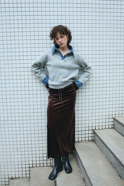 【予約：1月下旬〜2月上旬】Layered Knit／60251109048