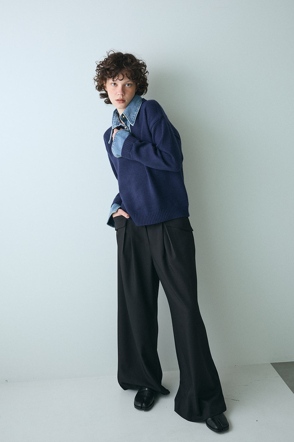 【予約：1月下旬〜2月上旬】Layered Knit／60251109048