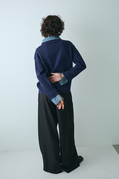 【予約：1月下旬〜2月上旬】Layered Knit／60251109048