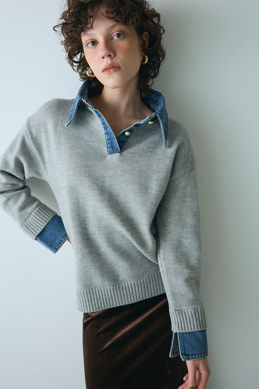 【予約：12月中旬】Layered Knit／60251109048