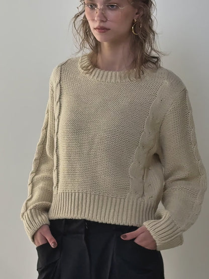 【予約：11月中旬】Laced Back Hole Knit／60251009019